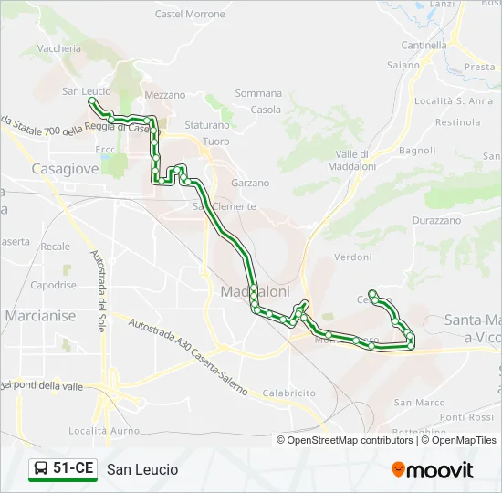 51-CE Bus Line Map