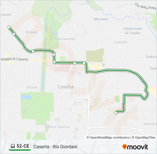 52-CE Bus Line Map