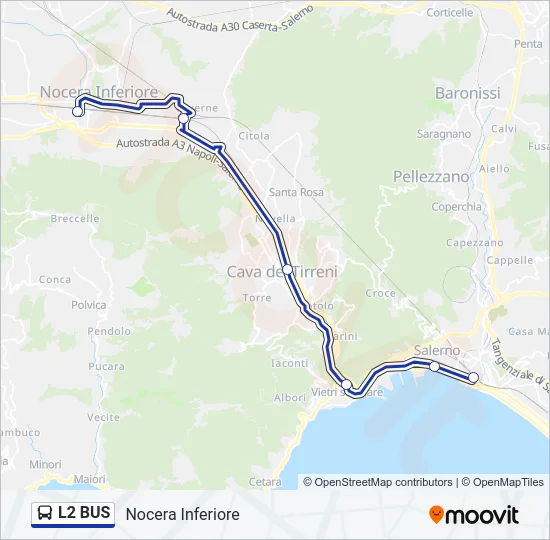 L2 BUS Bus Line Map