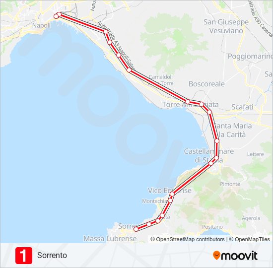 l1 Route: Schedules, Stops & Maps - Sorrento (Updated)