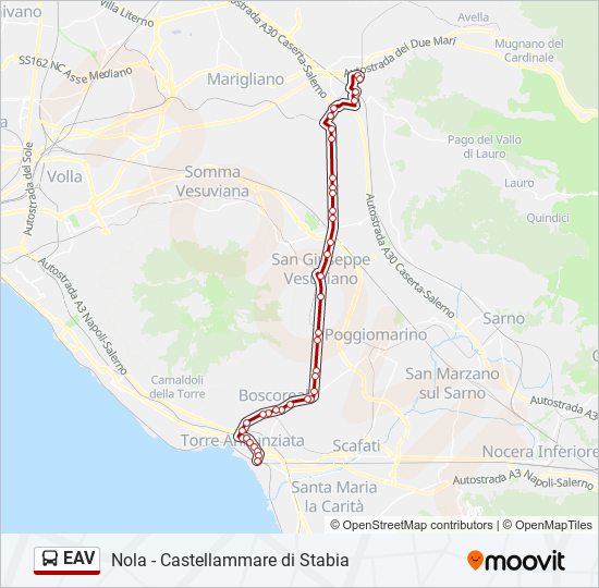 EAV bus Line Map