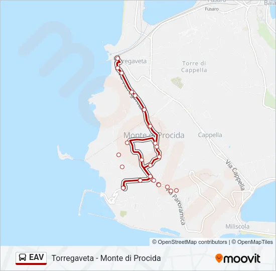 EAV Bus Line Map