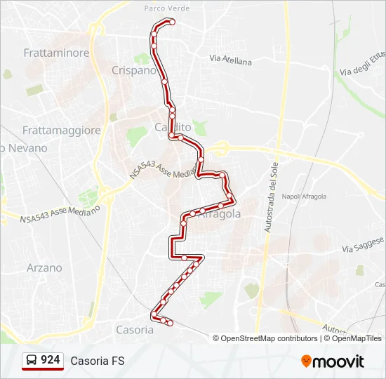924 Bus Line Map