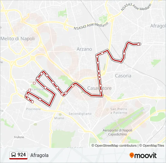 924 Bus Line Map