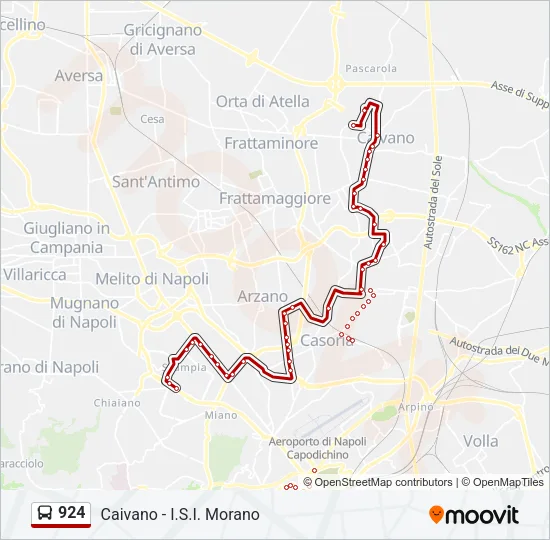 924 Bus Line Map