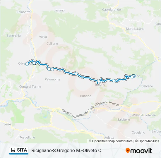SITA Bus Line Map