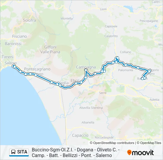 SITA Bus Line Map
