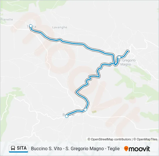 SITA Bus Line Map