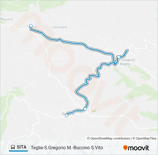 SITA Bus Line Map
