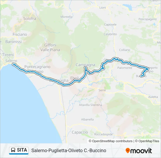 SITA Bus Line Map