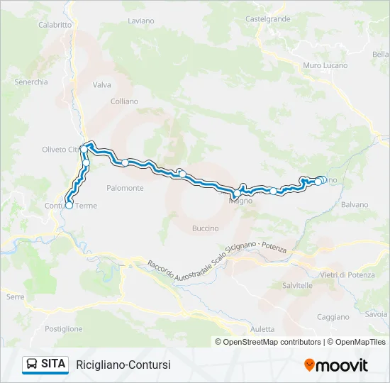 SITA Bus Line Map