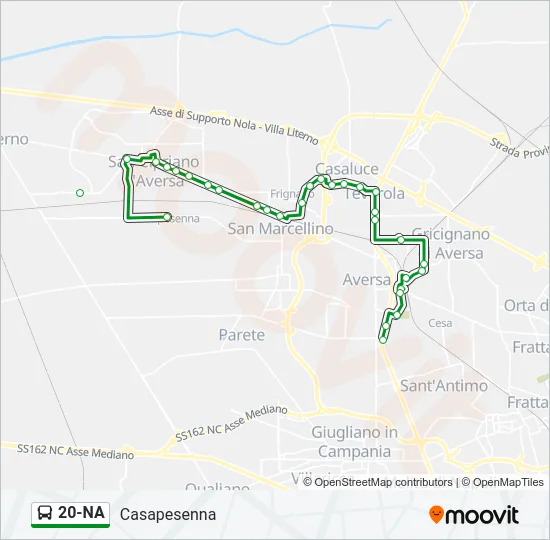 20-NA Bus Line Map