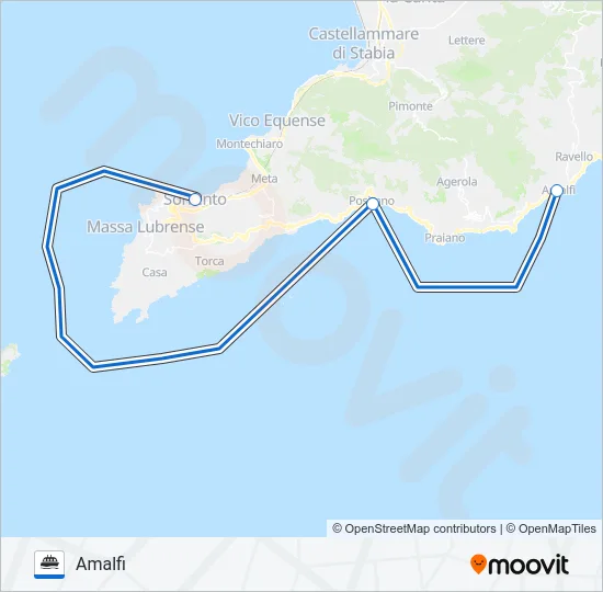 COAST LINES Ferry Line Map