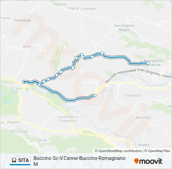 SITA Bus Line Map