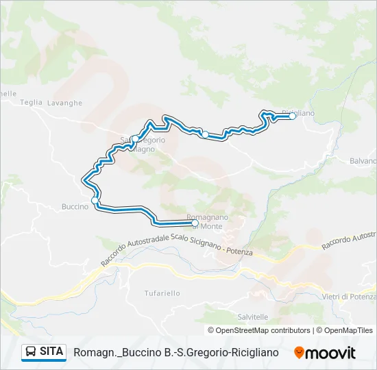 SITA Bus Line Map