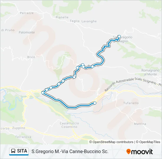 SITA Bus Line Map