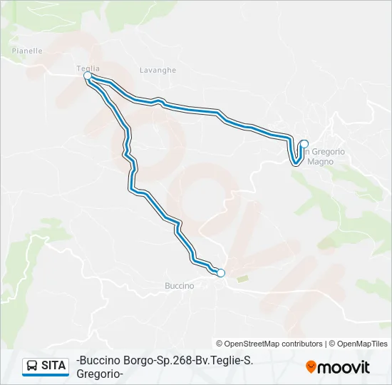 SITA Bus Line Map