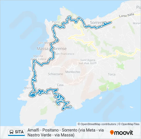 SITA Bus Line Map