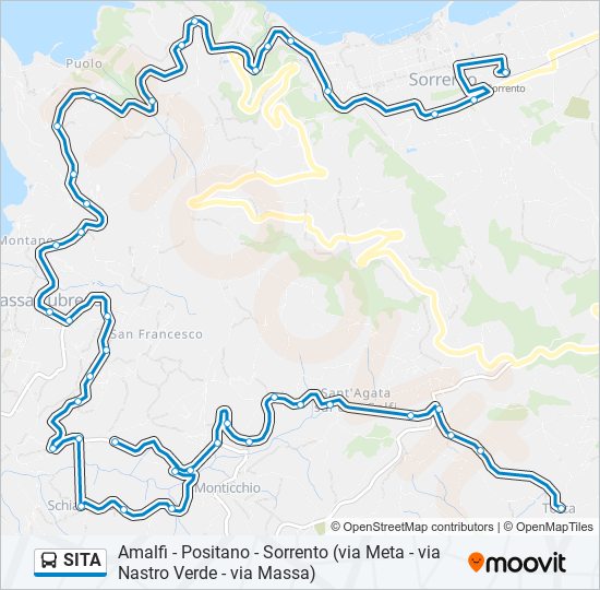 SITA bus Line Map