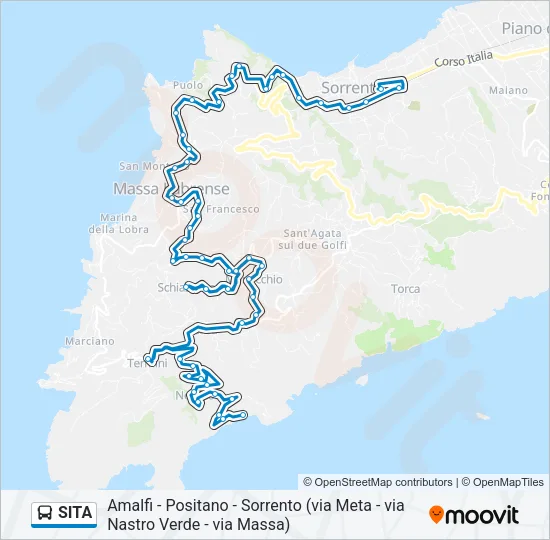 SITA Bus Line Map