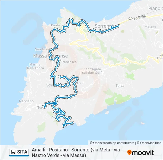 SITA Bus Line Map