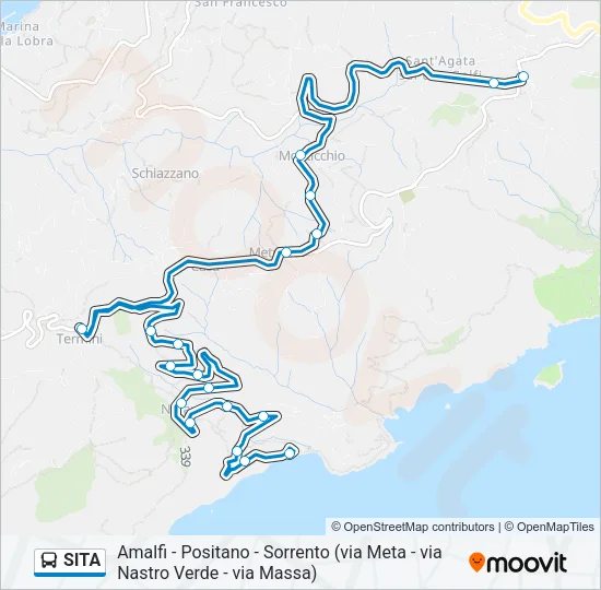 SITA Bus Line Map
