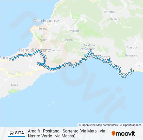 SITA Bus Line Map