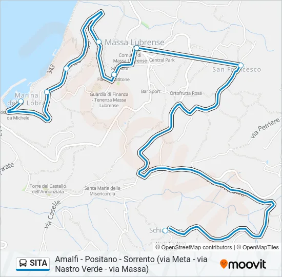 SITA Bus Line Map