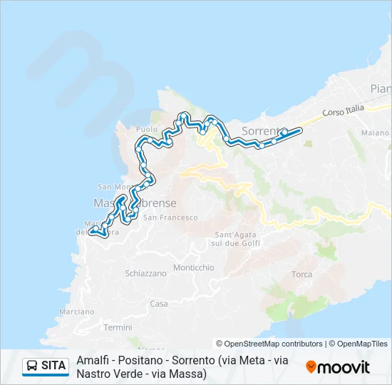 SITA Bus Line Map