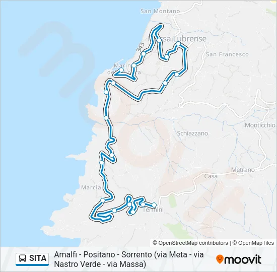 SITA Bus Line Map