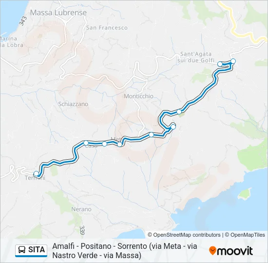 SITA Bus Line Map