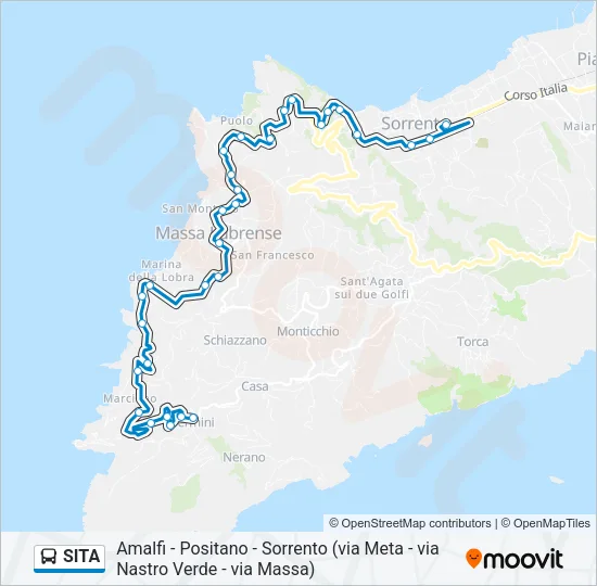 SITA Bus Line Map