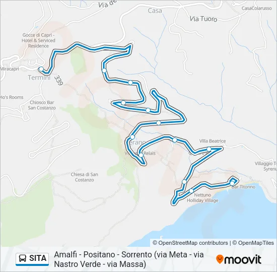 SITA Bus Line Map