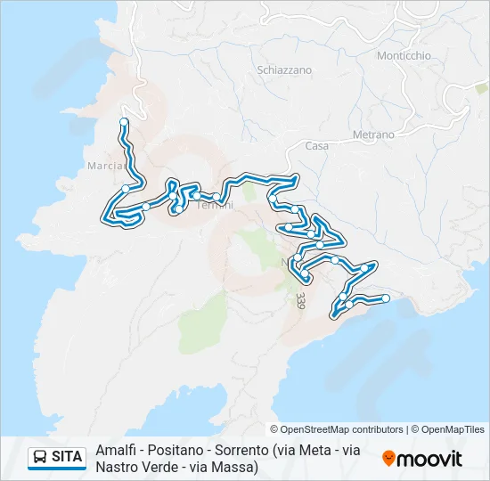 SITA Bus Line Map