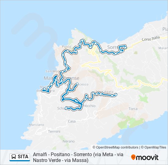 SITA bus Line Map