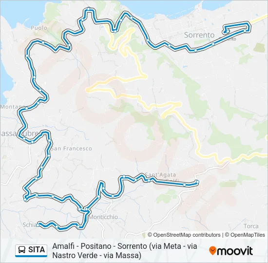 SITA Bus Line Map