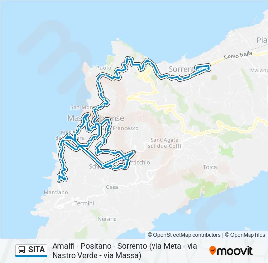 SITA Bus Line Map