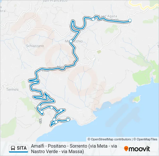 SITA Bus Line Map