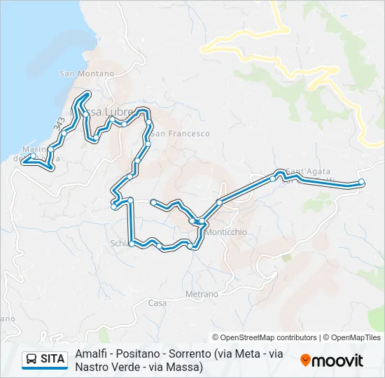 SITA Bus Line Map