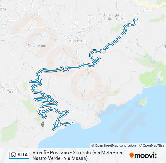 SITA Bus Line Map