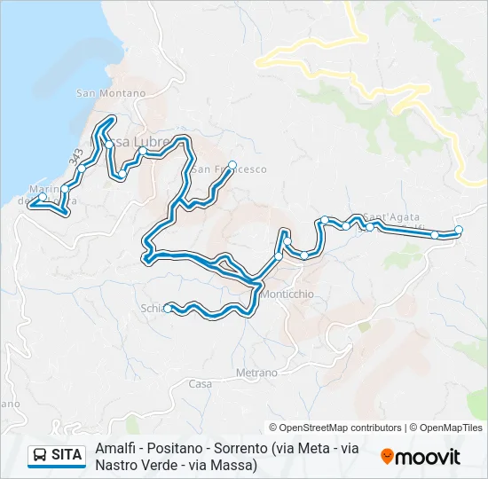 SITA Bus Line Map