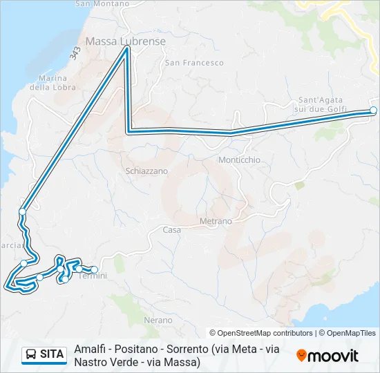 SITA Bus Line Map