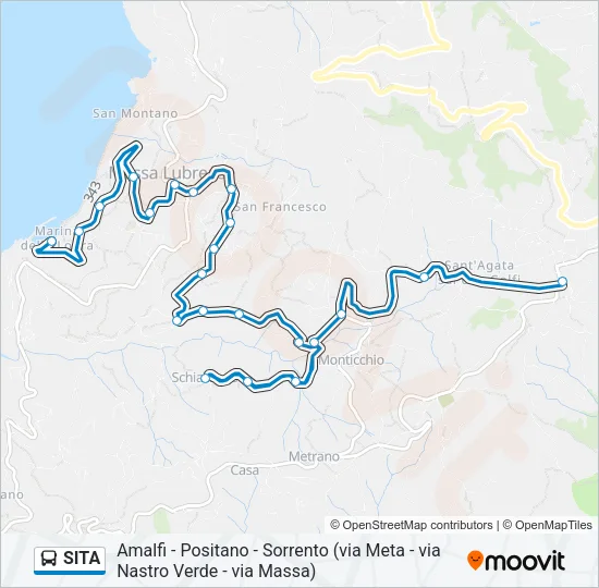 SITA Bus Line Map
