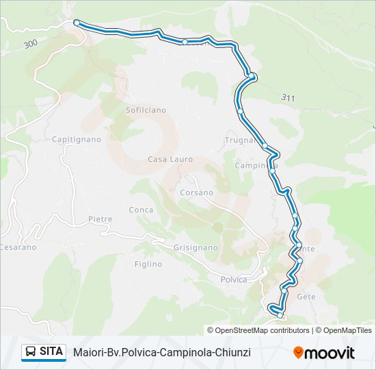 SITA bus Line Map