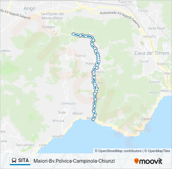 SITA Bus Line Map
