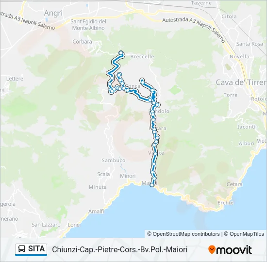 SITA Bus Line Map