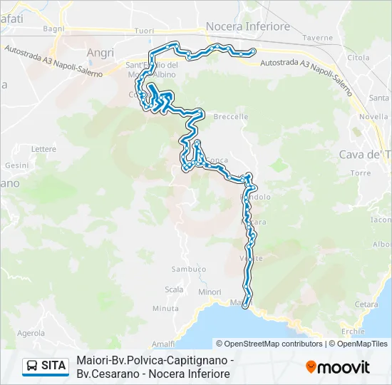 SITA Bus Line Map