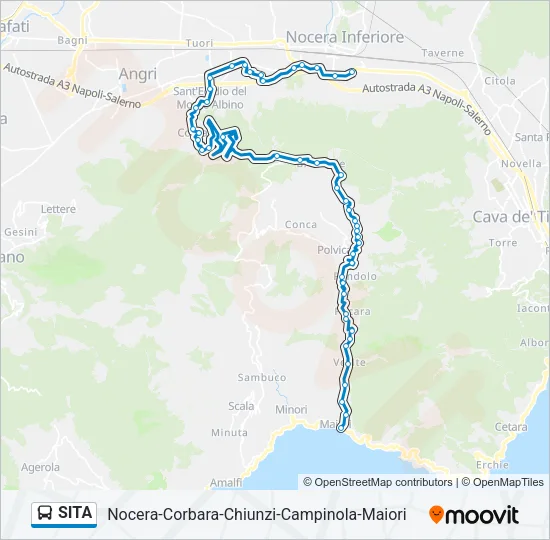 SITA Bus Line Map