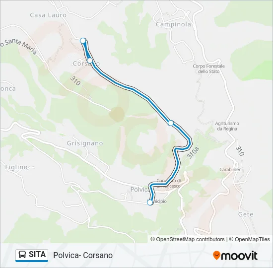 SITA Bus Line Map