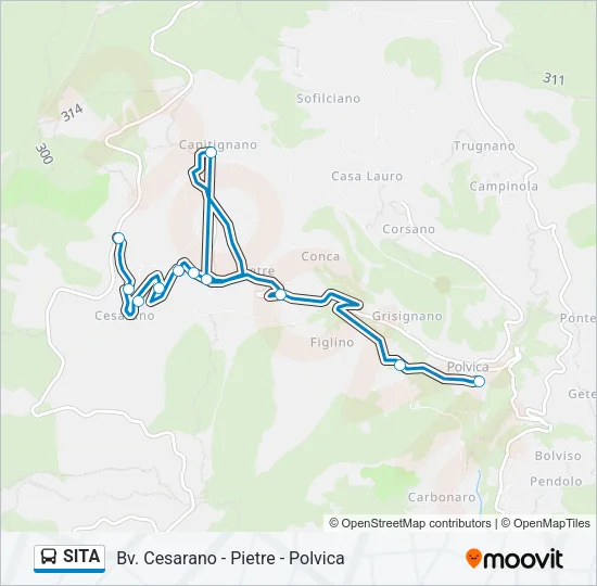 SITA Bus Line Map